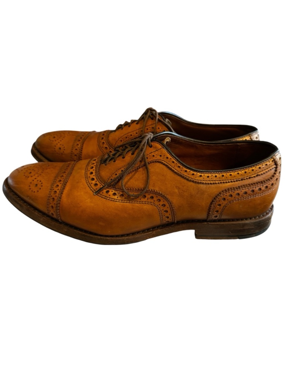 Brooks Brothers Tan Leather Brogue Oxfords - Picture 4 of 10